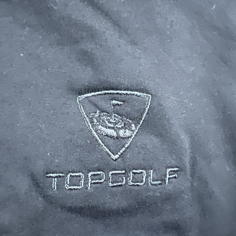 Under Armour 1/4 Zip Pullover Men's 2XL‎ Loose Black Top Golf Logo - Picture 2 of 7